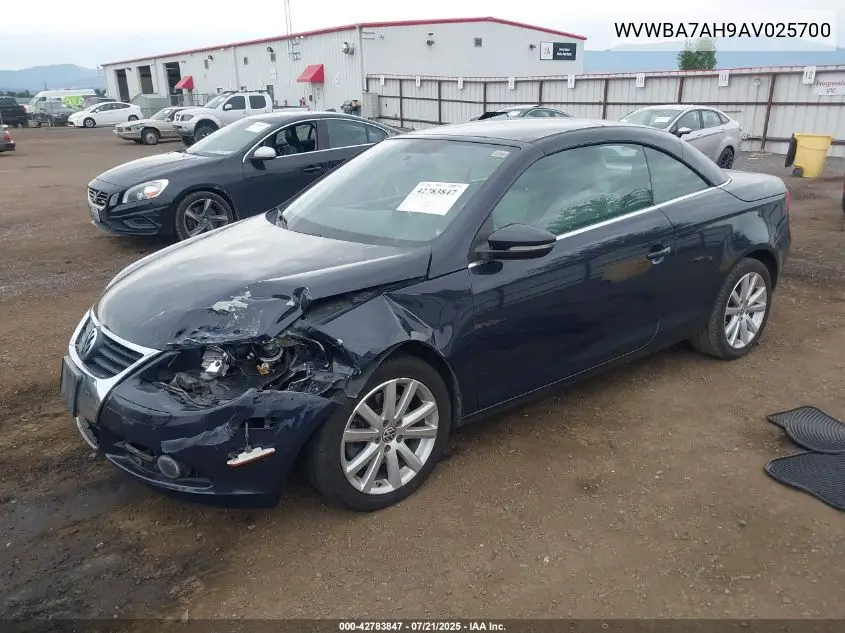 2010 Volkswagen Eos Komfort VIN: WVWBA7AH9AV025700 Lot: 42783847