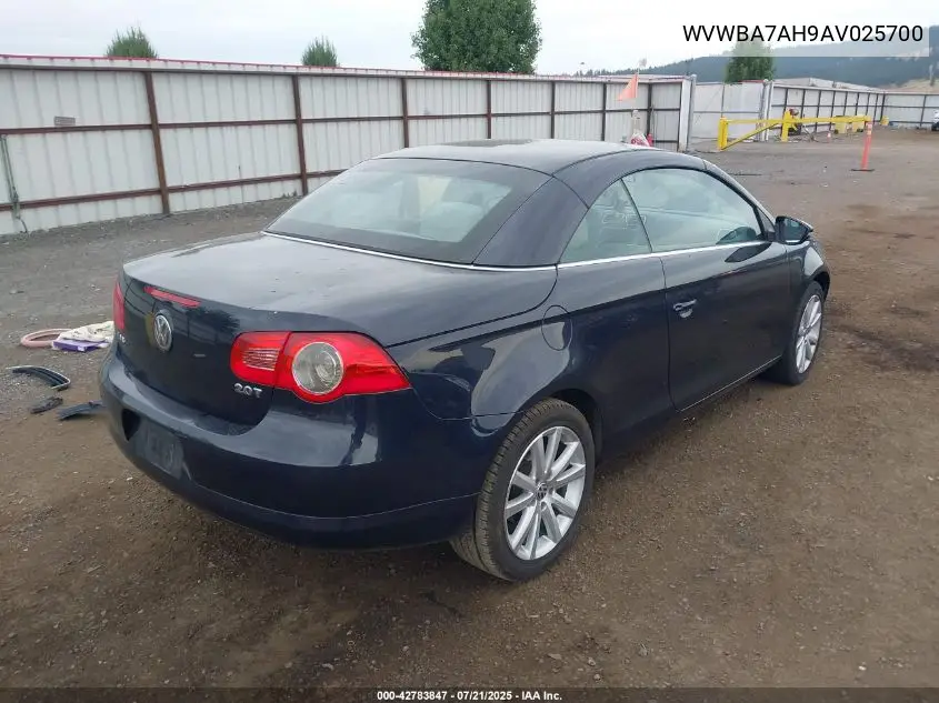 2010 Volkswagen Eos Komfort VIN: WVWBA7AH9AV025700 Lot: 42783847