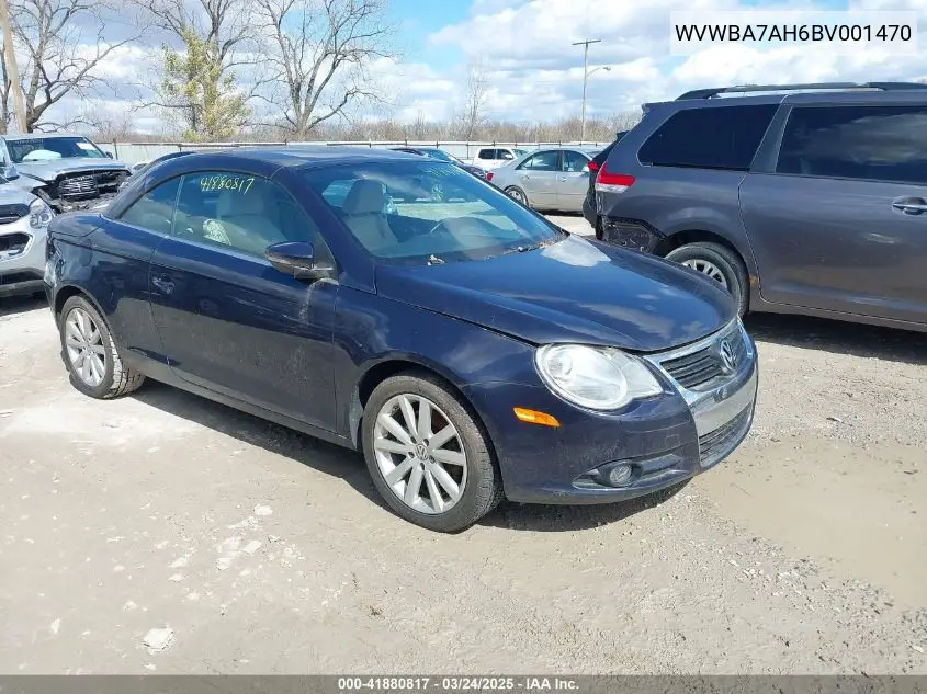 2011 Volkswagen Eos Komfort VIN: WVWBA7AH6BV001470 Lot: 41880817