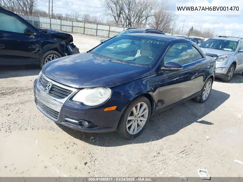 2011 Volkswagen Eos Komfort VIN: WVWBA7AH6BV001470 Lot: 41880817