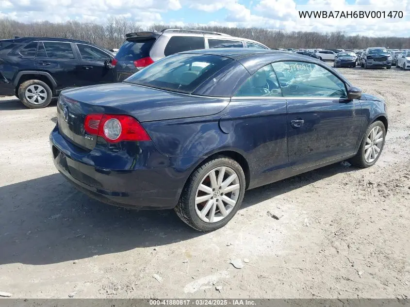2011 Volkswagen Eos Komfort VIN: WVWBA7AH6BV001470 Lot: 41880817