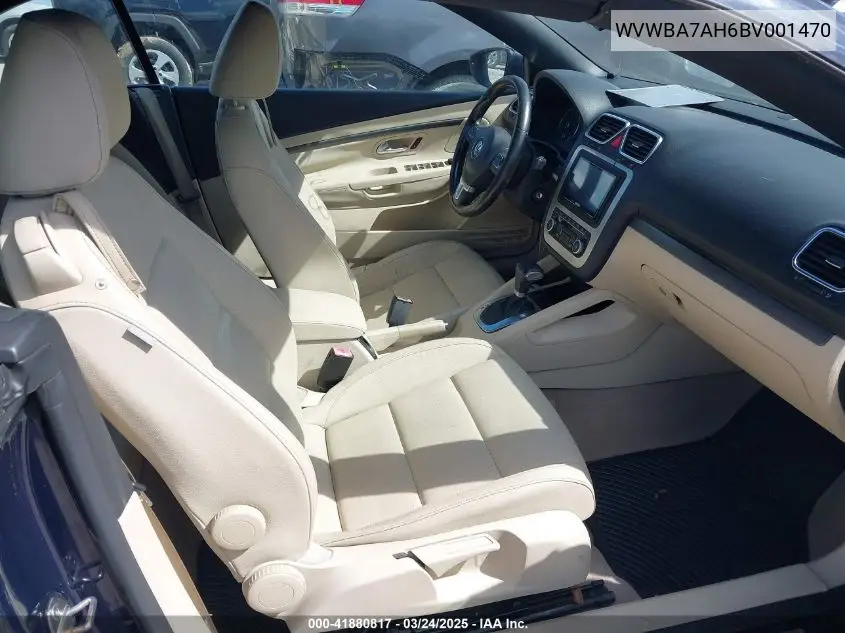 2011 Volkswagen Eos Komfort VIN: WVWBA7AH6BV001470 Lot: 41880817