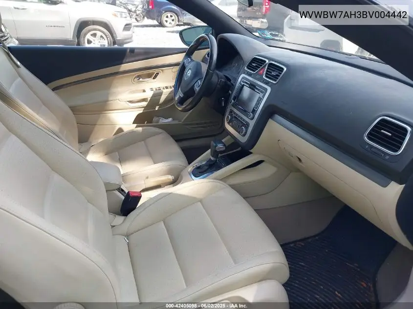 2011 Volkswagen Eos Komfort VIN: WVWBW7AH3BV004442 Lot: 42405098