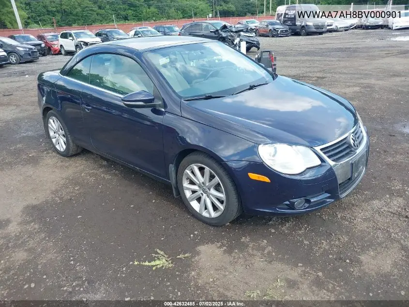 2011 Volkswagen Eos Komfort VIN: WVWAA7AH8BV000901 Lot: 42632485