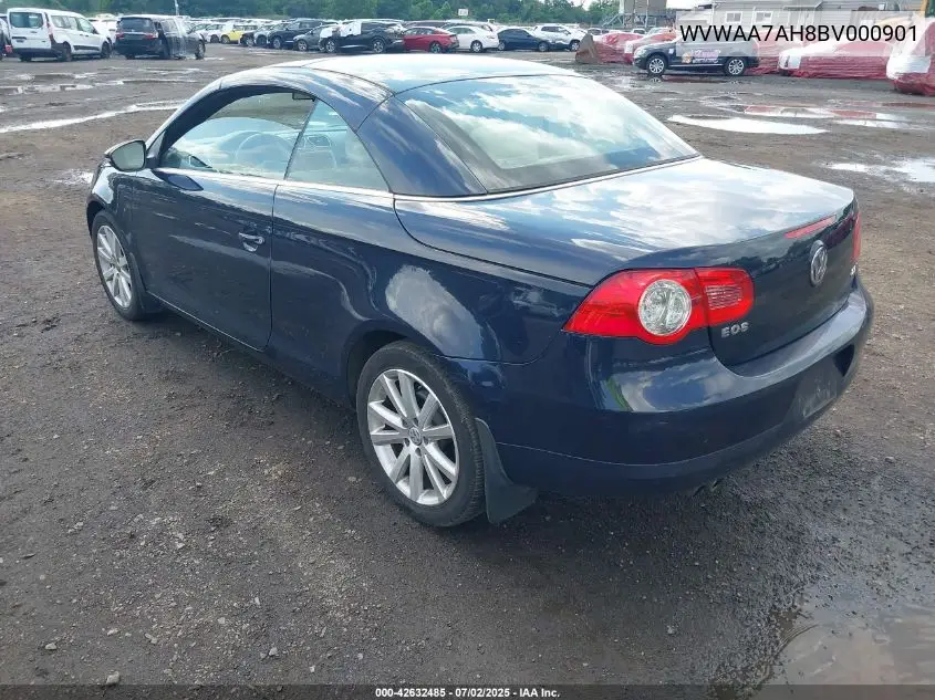 2011 Volkswagen Eos Komfort VIN: WVWAA7AH8BV000901 Lot: 42632485