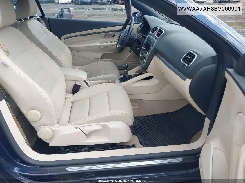 2011 Volkswagen Eos Komfort VIN: WVWAA7AH8BV000901 Lot: 42632485