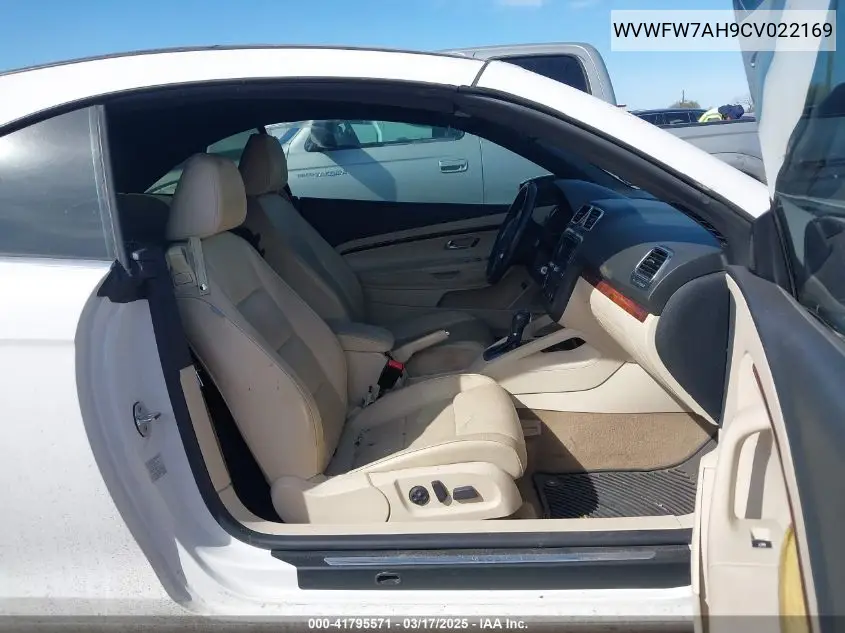 2012 Volkswagen Eos Lux VIN: WVWFW7AH9CV022169 Lot: 41795571