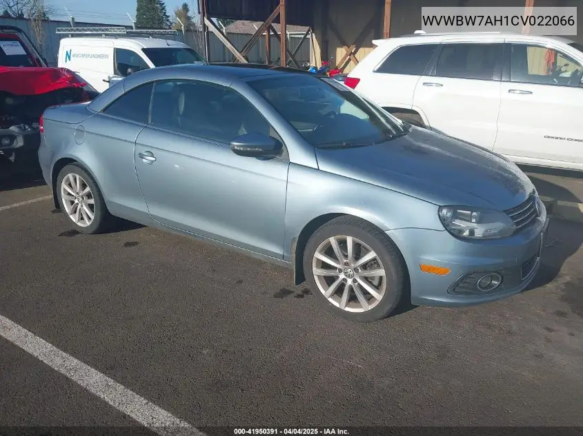 2012 Volkswagen Eos Komfort VIN: WVWBW7AH1CV022066 Lot: 41950391