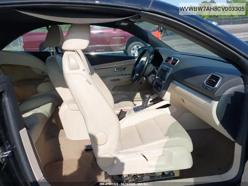 2012 Volkswagen Eos Komfort VIN: WVWBW7AH8CV003305 Lot: 41981224