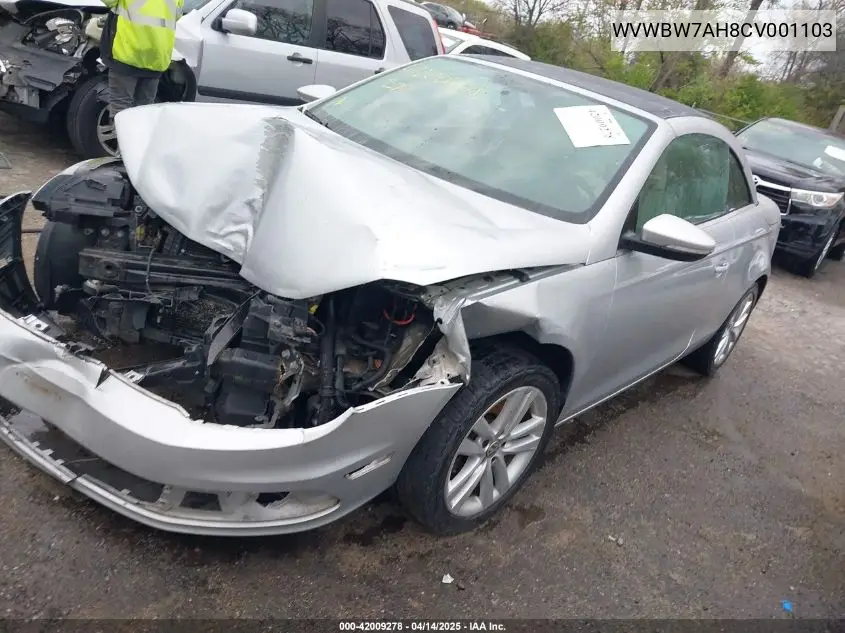 2012 Volkswagen Eos Komfort VIN: WVWBW7AH8CV001103 Lot: 42009278