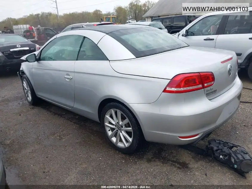 2012 Volkswagen Eos Komfort VIN: WVWBW7AH8CV001103 Lot: 42009278