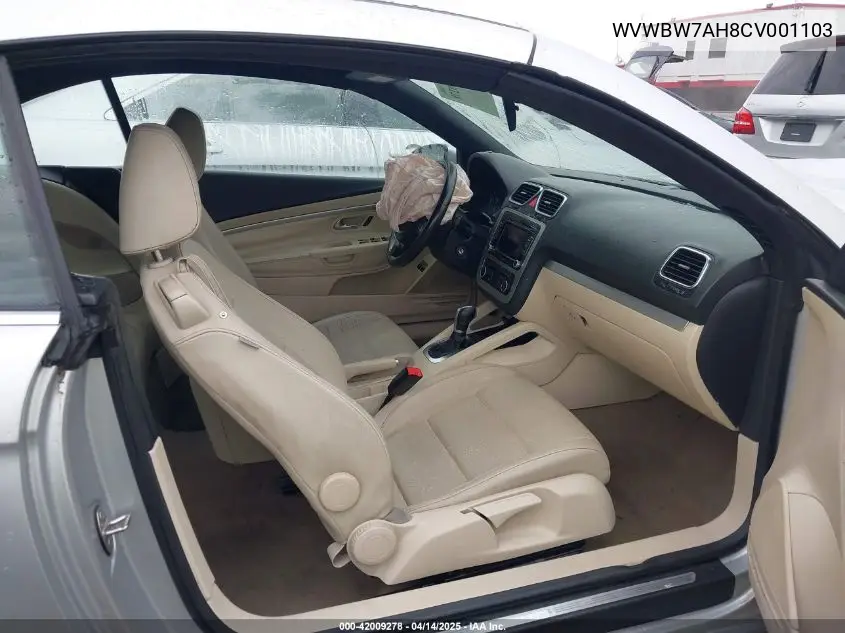 2012 Volkswagen Eos Komfort VIN: WVWBW7AH8CV001103 Lot: 42009278