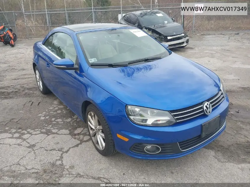 2012 Volkswagen Eos Komfort VIN: WVWBW7AHXCV017349 Lot: 42021868