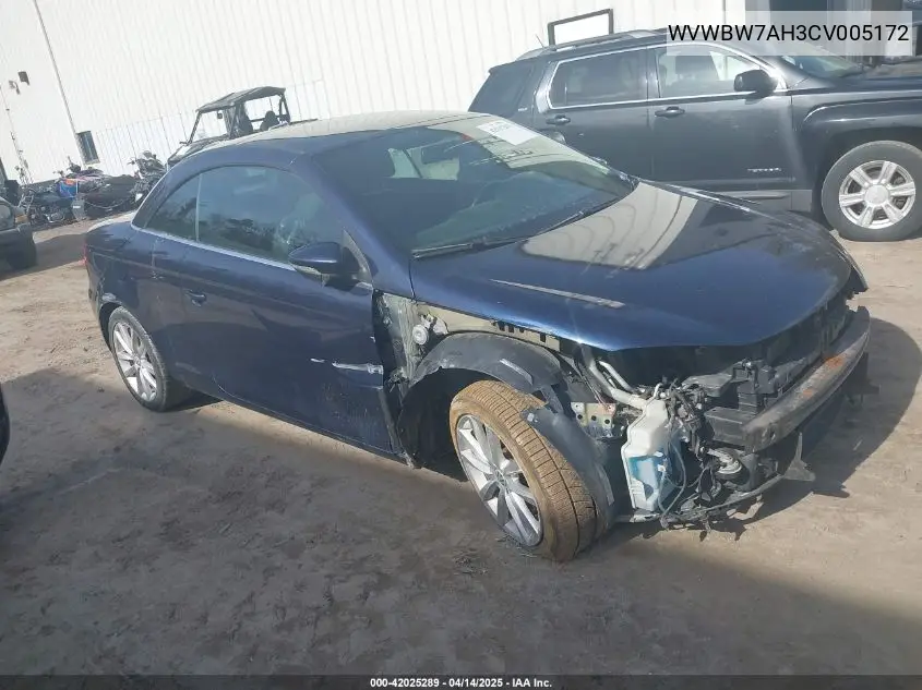 2012 Volkswagen Eos Komfort VIN: WVWBW7AH3CV005172 Lot: 42025289