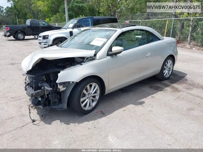 2012 Volkswagen Eos Komfort VIN: WVWBW7AHXCV006075 Lot: 42054520