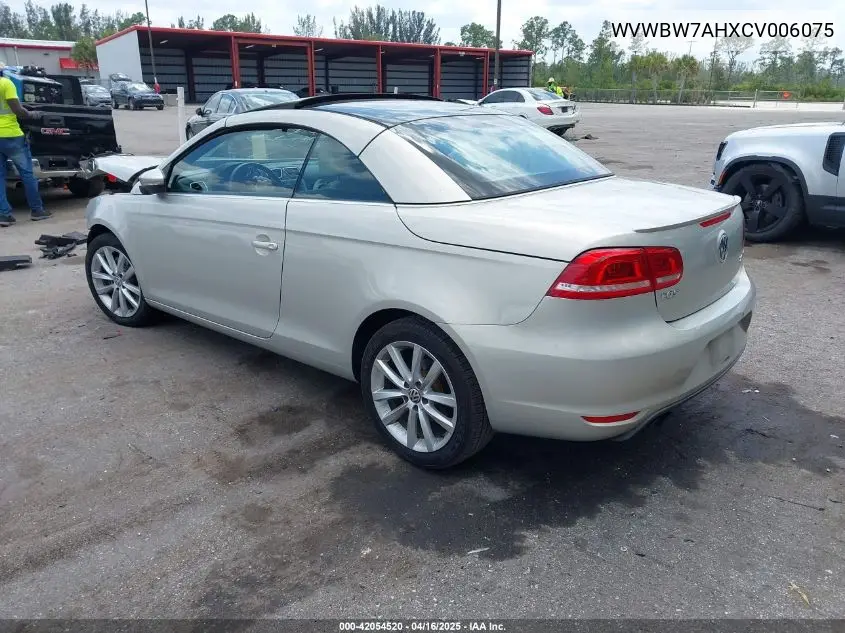 2012 Volkswagen Eos Komfort VIN: WVWBW7AHXCV006075 Lot: 42054520