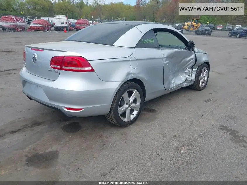 2012 Volkswagen Eos Lux VIN: WVWFW7AH7CV015611 Lot: 42109910