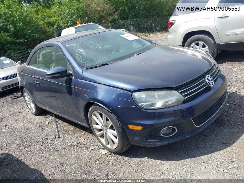 2012 Volkswagen Eos Komfort VIN: WVWBW7AH5CV005559 Lot: 42206644