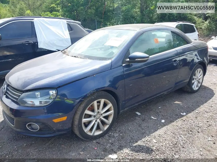 2012 Volkswagen Eos Komfort VIN: WVWBW7AH5CV005559 Lot: 42206644