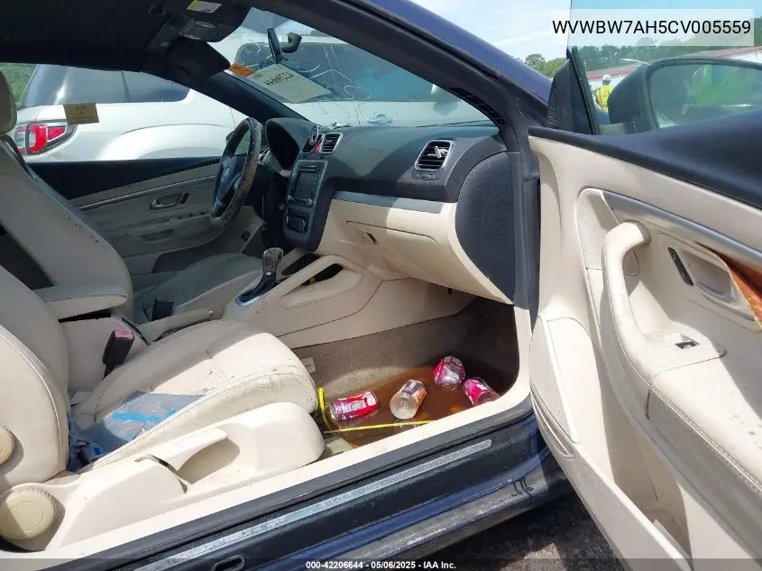2012 Volkswagen Eos Komfort VIN: WVWBW7AH5CV005559 Lot: 42206644