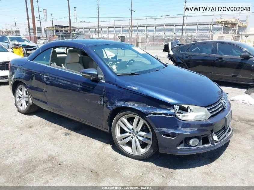 2012 Volkswagen Eos Executive VIN: WVWFW7AH7CV002048 Lot: 42311099