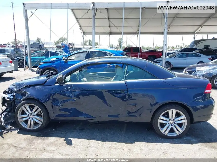 2012 Volkswagen Eos Executive VIN: WVWFW7AH7CV002048 Lot: 42311099