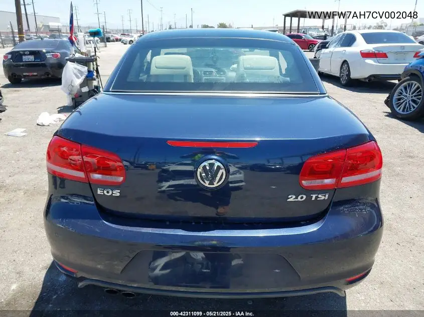 2012 Volkswagen Eos Executive VIN: WVWFW7AH7CV002048 Lot: 42311099