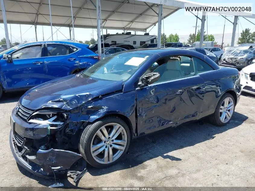2012 Volkswagen Eos Executive VIN: WVWFW7AH7CV002048 Lot: 42311099