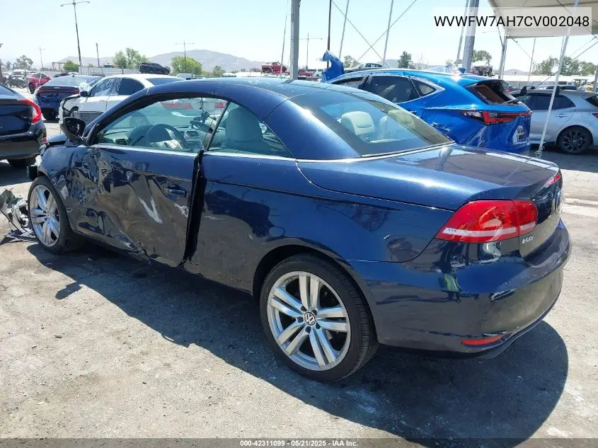 2012 Volkswagen Eos Executive VIN: WVWFW7AH7CV002048 Lot: 42311099