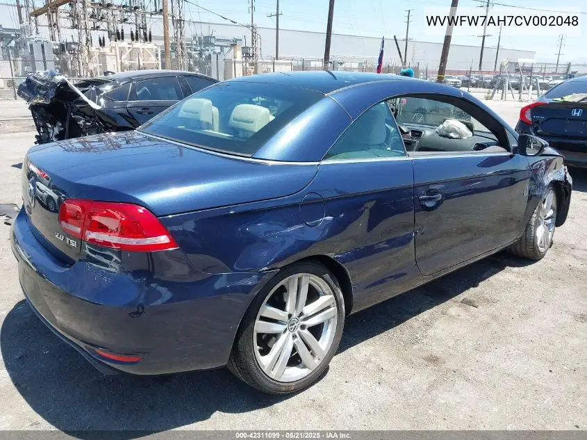 2012 Volkswagen Eos Executive VIN: WVWFW7AH7CV002048 Lot: 42311099