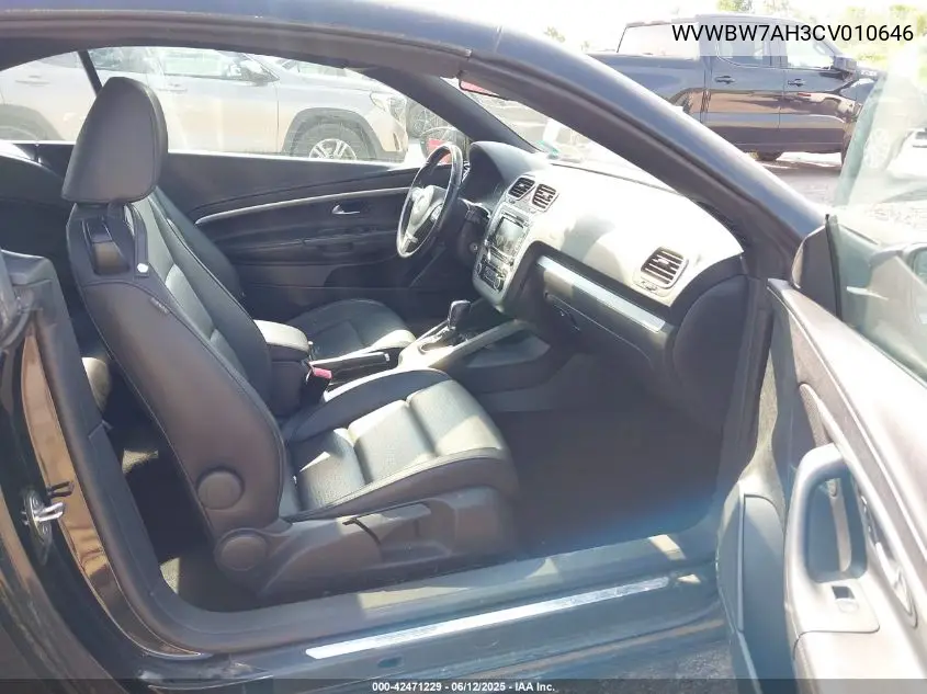 2012 Volkswagen Eos Komfort VIN: WVWBW7AH3CV010646 Lot: 42471229