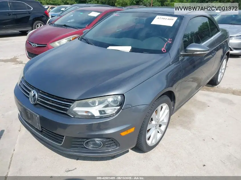 2012 Volkswagen Eos Komfort VIN: WVWBW7AH2CV001372 Lot: 42501409
