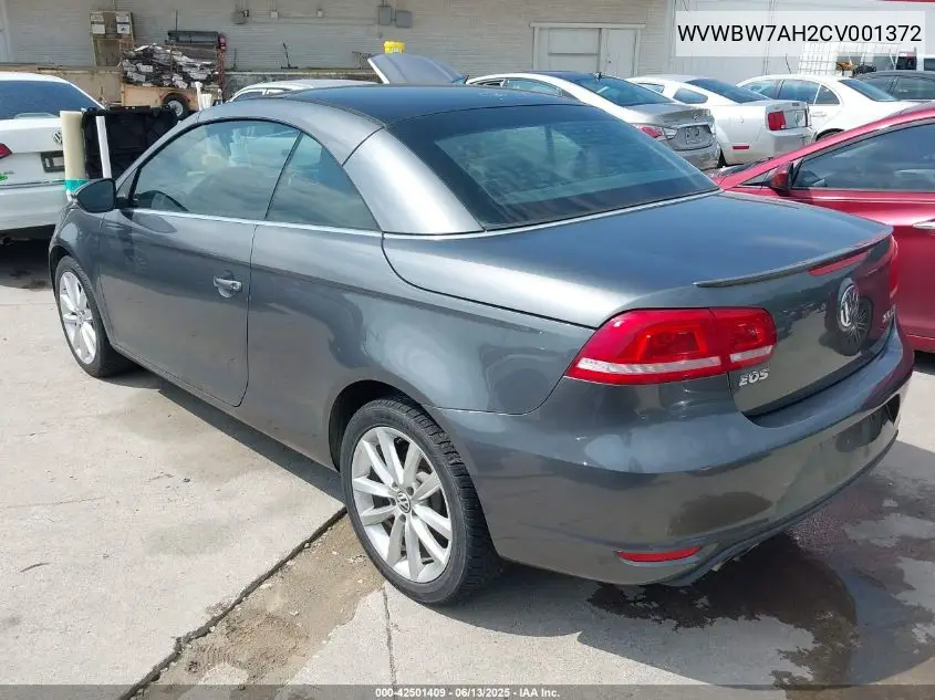 2012 Volkswagen Eos Komfort VIN: WVWBW7AH2CV001372 Lot: 42501409