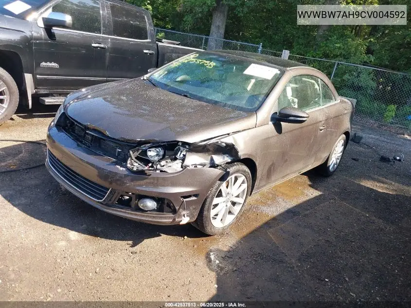 2012 Volkswagen Eos Komfort VIN: WVWBW7AH9CV004592 Lot: 42537513