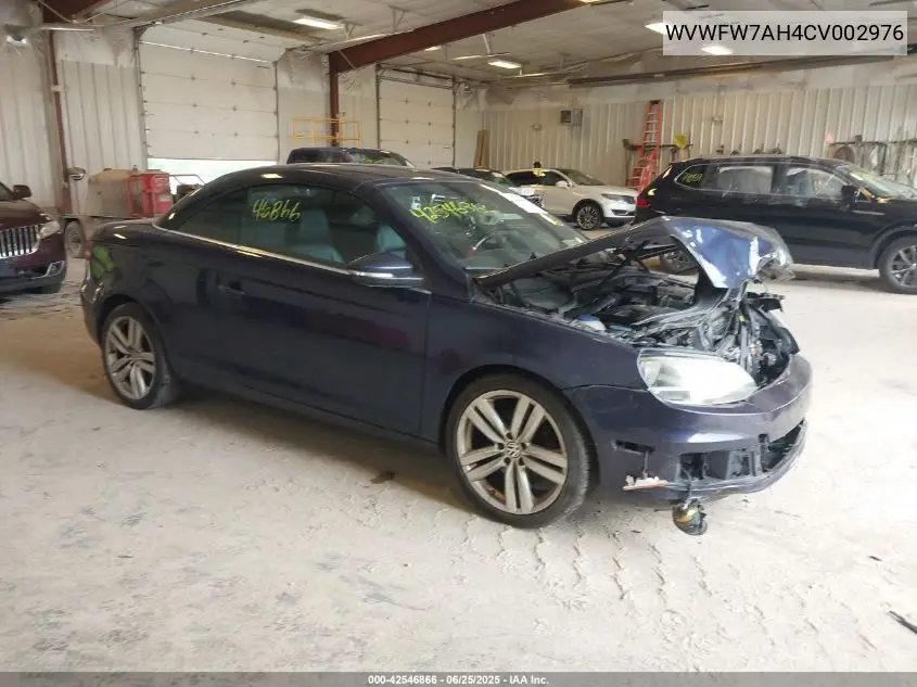 2012 Volkswagen Eos Executive VIN: WVWFW7AH4CV002976 Lot: 42546866