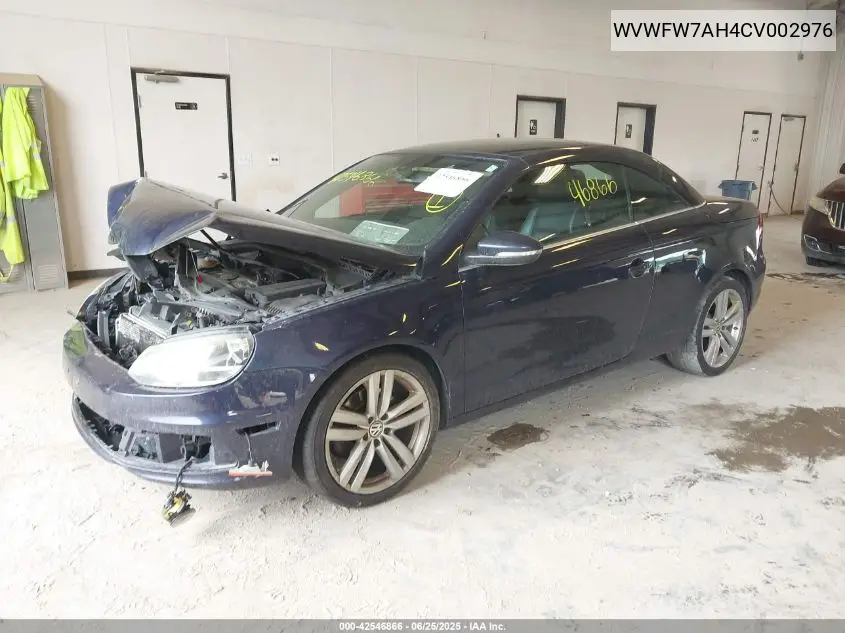 2012 Volkswagen Eos Executive VIN: WVWFW7AH4CV002976 Lot: 42546866