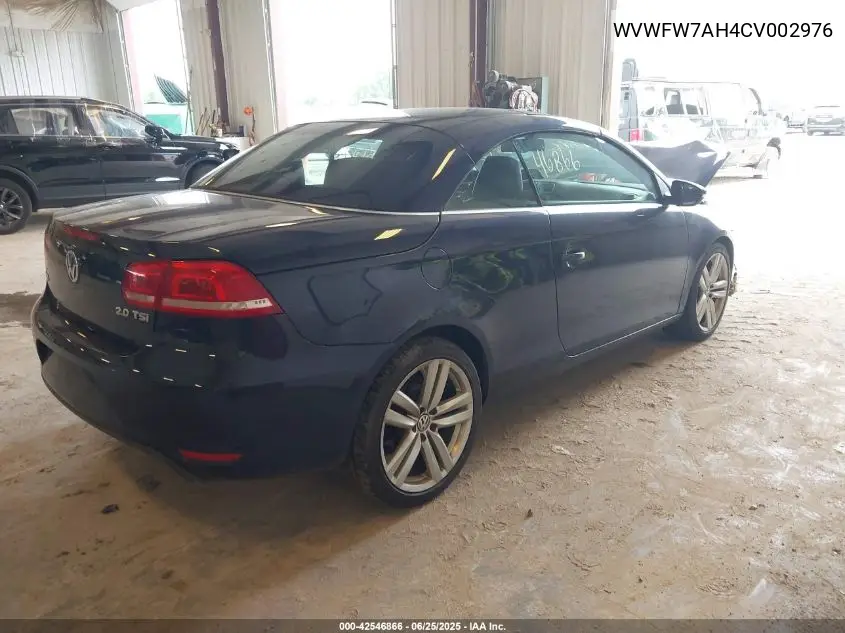 2012 Volkswagen Eos Executive VIN: WVWFW7AH4CV002976 Lot: 42546866