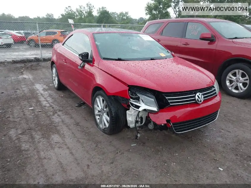 2012 Volkswagen Eos Komfort VIN: WVWBW7AH0CV001094 Lot: 42573757