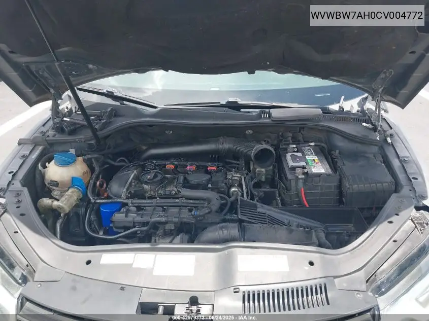 2012 Volkswagen Eos Komfort VIN: WVWBW7AH0CV004772 Lot: 42579373