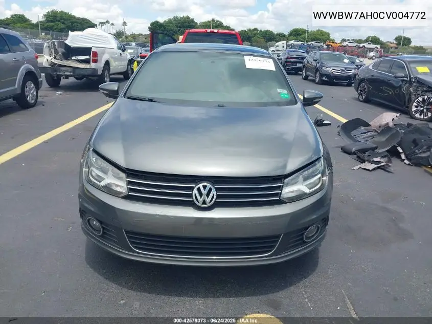 2012 Volkswagen Eos Komfort VIN: WVWBW7AH0CV004772 Lot: 42579373