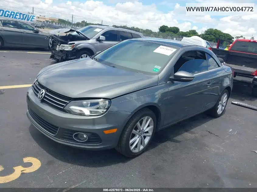 2012 Volkswagen Eos Komfort VIN: WVWBW7AH0CV004772 Lot: 42579373