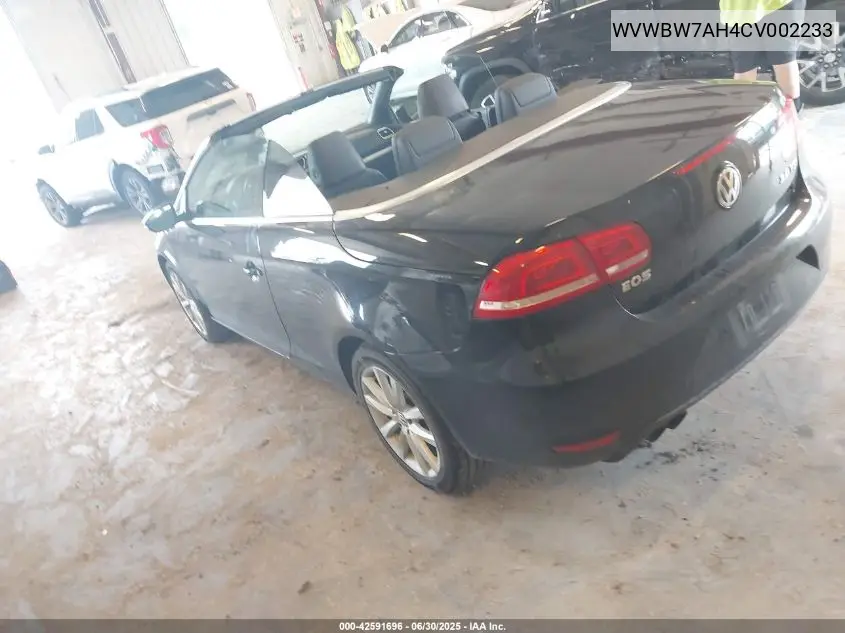 2012 Volkswagen Eos Komfort VIN: WVWBW7AH4CV002233 Lot: 42591696