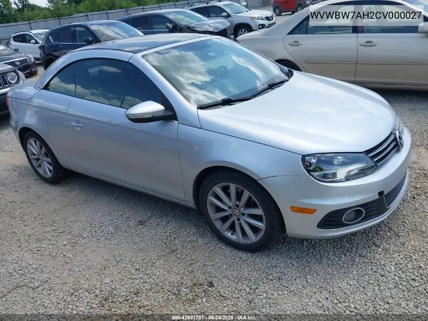 2012 Volkswagen Eos Komfort VIN: WVWBW7AH2CV000027 Lot: 42591797