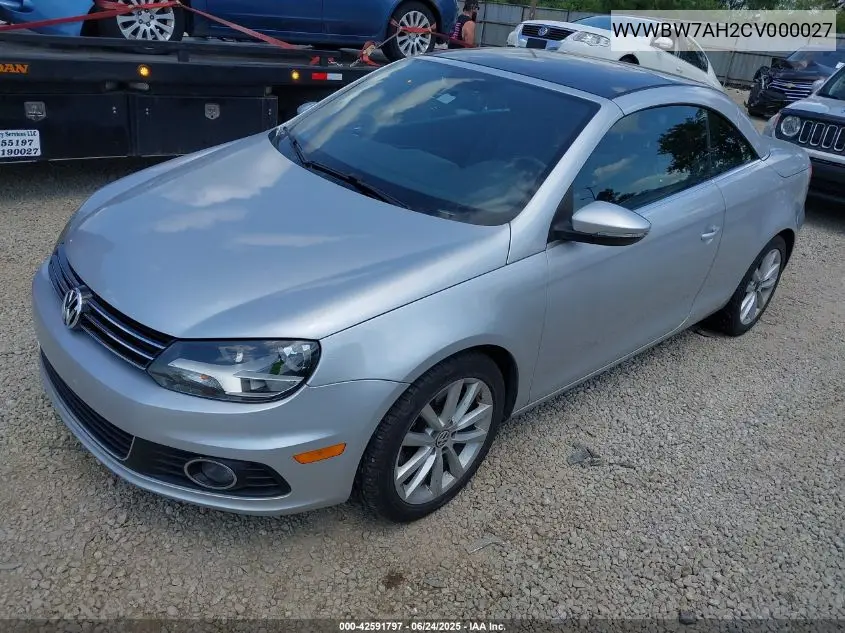 2012 Volkswagen Eos Komfort VIN: WVWBW7AH2CV000027 Lot: 42591797