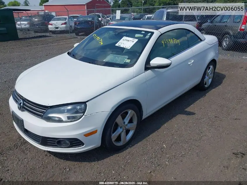 2012 Volkswagen Eos Lux VIN: WVWFW7AH2CV006055 Lot: 42598779