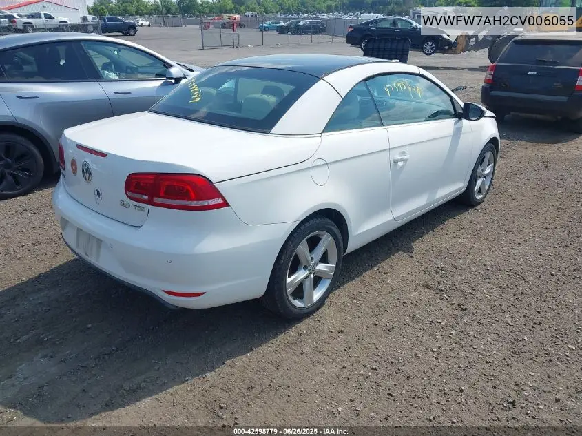 2012 Volkswagen Eos Lux VIN: WVWFW7AH2CV006055 Lot: 42598779