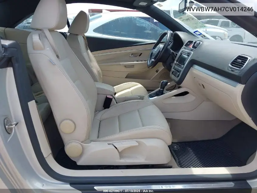 2012 Volkswagen Eos Komfort VIN: WVWBW7AH7CV014246 Lot: 42709577