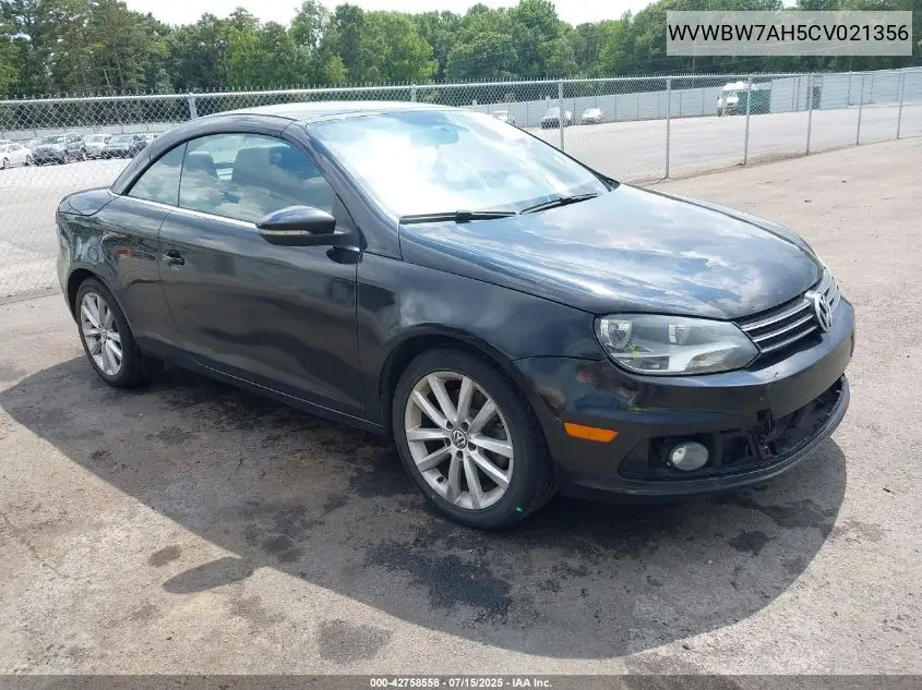 2012 Volkswagen Eos Komfort VIN: WVWBW7AH5CV021356 Lot: 42758558