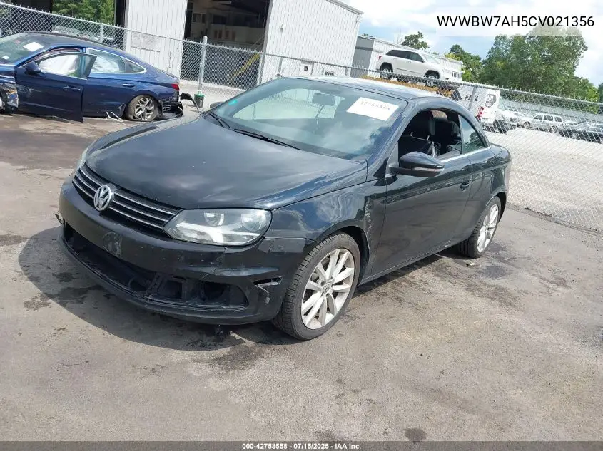 2012 Volkswagen Eos Komfort VIN: WVWBW7AH5CV021356 Lot: 42758558