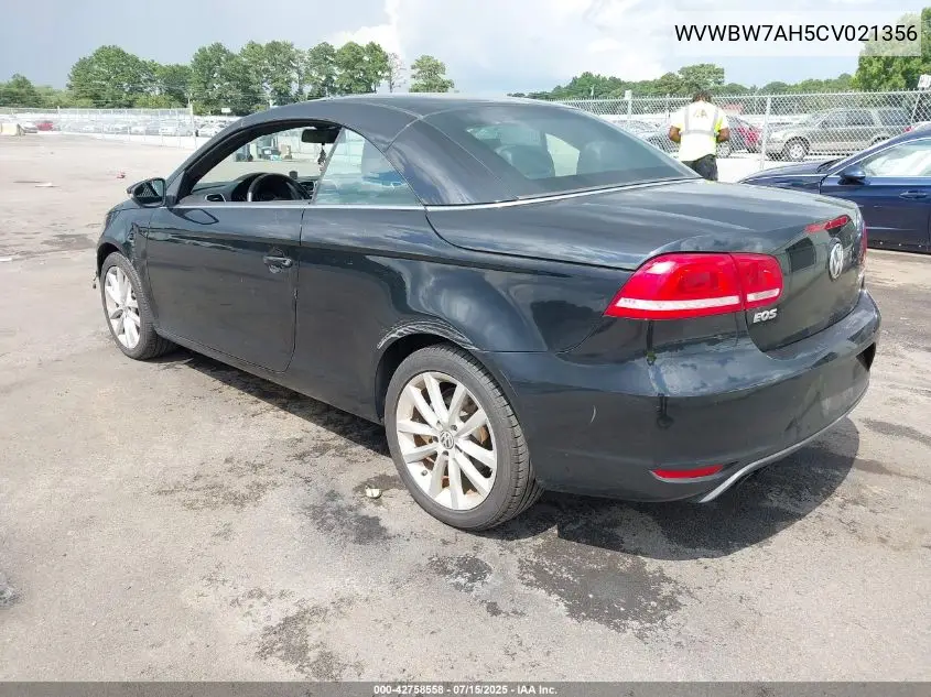 2012 Volkswagen Eos Komfort VIN: WVWBW7AH5CV021356 Lot: 42758558